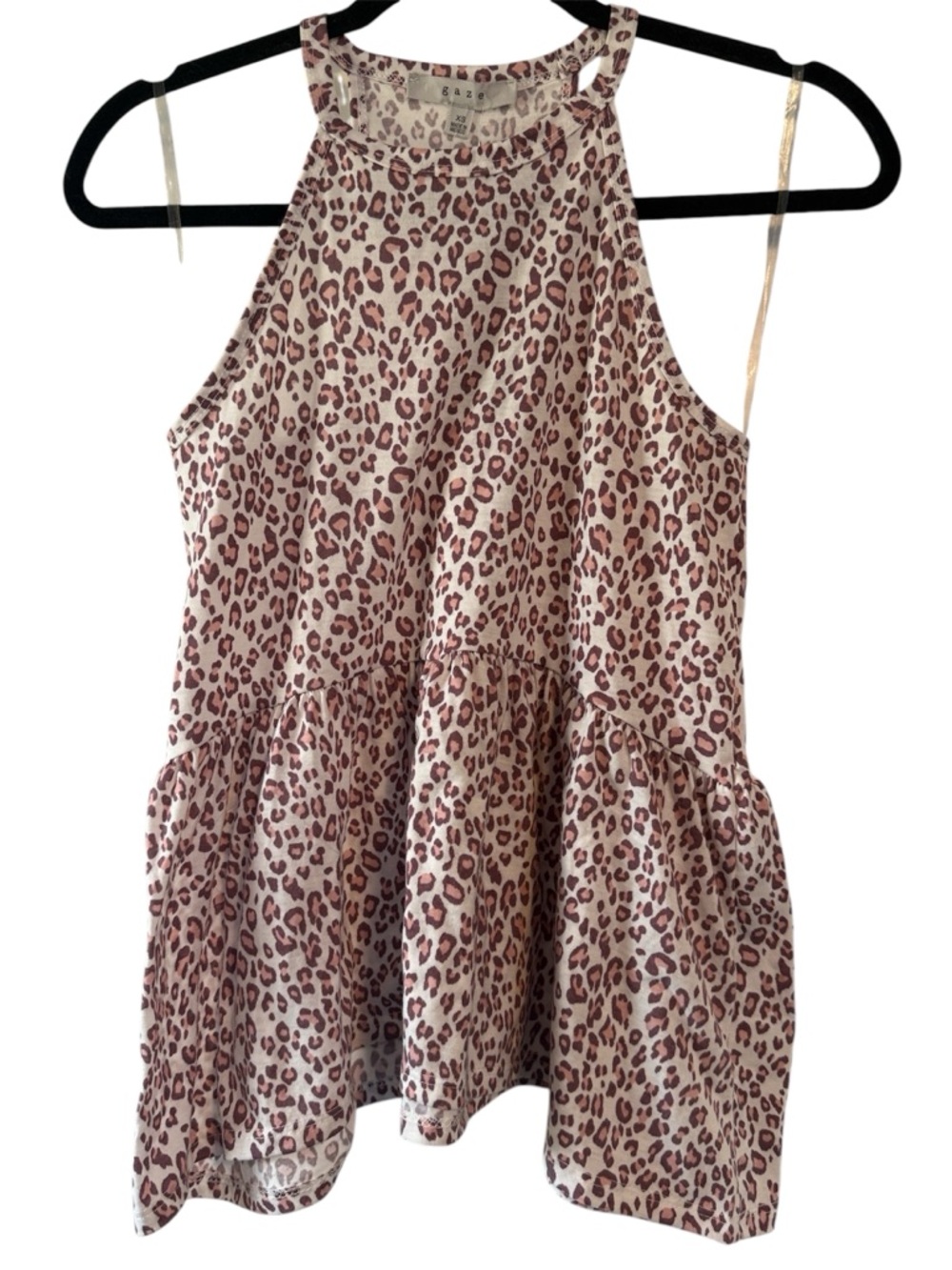 🌻 Gaze Pink and Purple Animal Print Sleeveless Swing Tank NWT